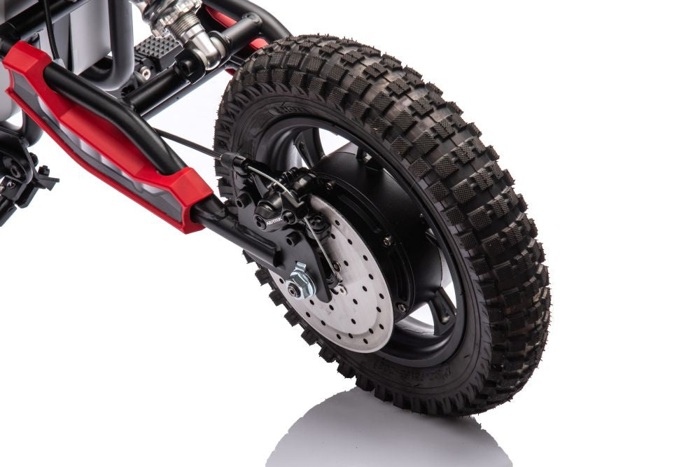 Vienvietis elektrinis motociklas vaikams A9901, raudonas