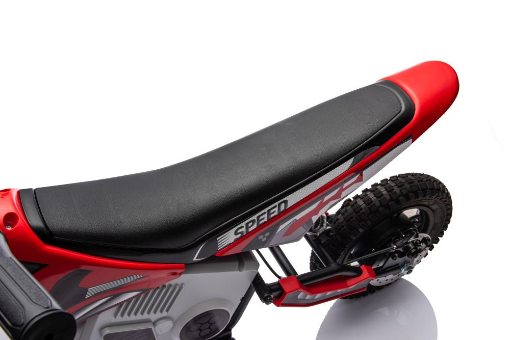 Vienvietis elektrinis motociklas vaikams A9901, raudonas