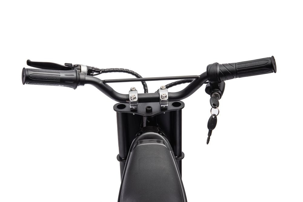 Vienvietis elektrinis motociklas vaikams A9901, juodas