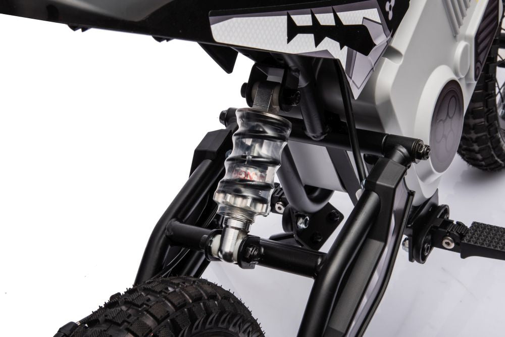 Vienvietis elektrinis motociklas vaikams A9901, juodas