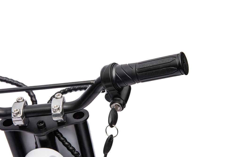 Vienvietis elektrinis motociklas vaikams A9901, baltas