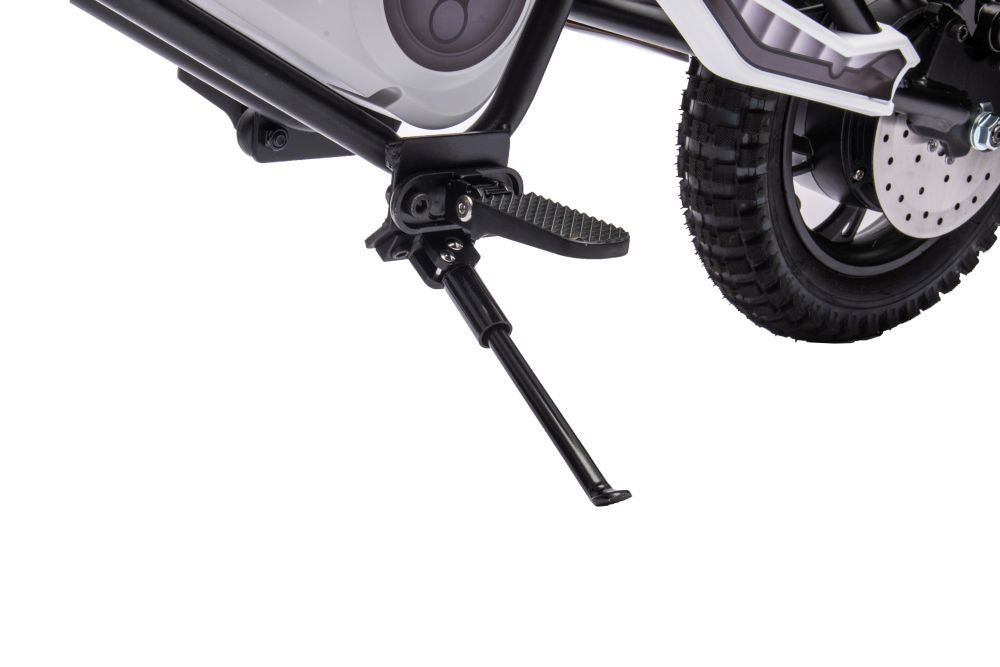 Vienvietis elektrinis motociklas vaikams A9901, baltas