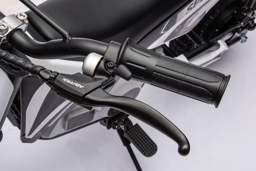 Vienvietis elektrinis motociklas vaikams A9901, baltas