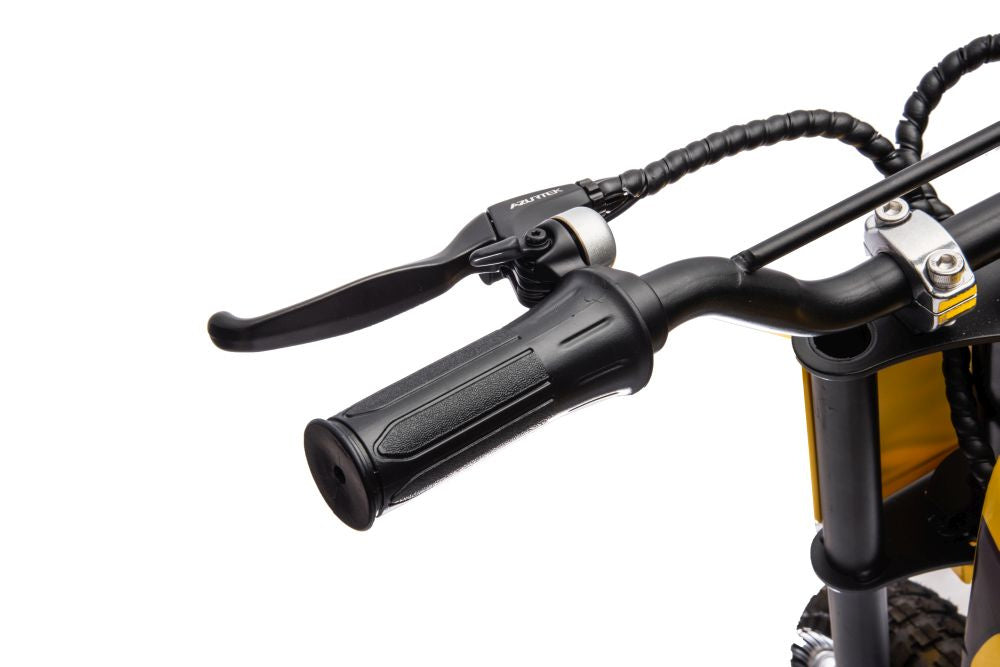 Vienvietis elektrinis motociklas vaikams A9901, geltonas