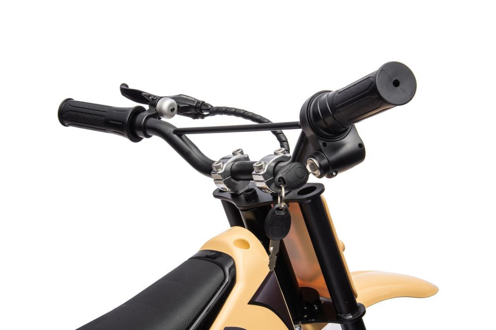 Vienvietis elektrinis motociklas vaikams A9901, chaki