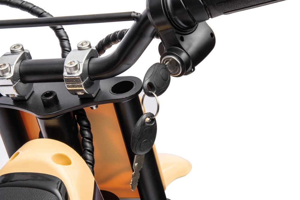 Vienvietis elektrinis motociklas vaikams A9901, chaki