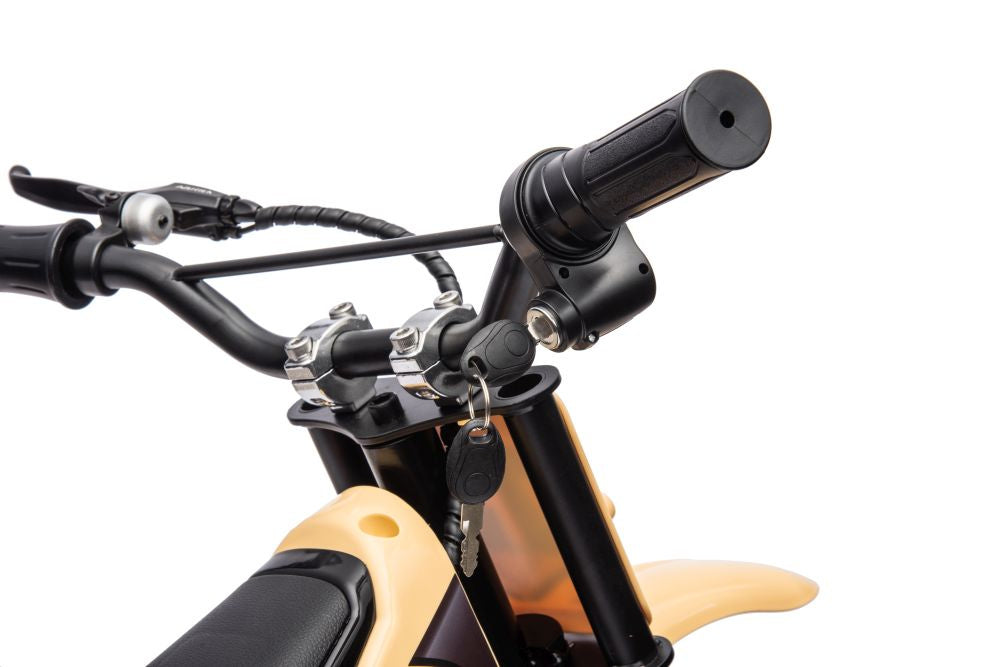 Vienvietis elektrinis motociklas vaikams A9901, chaki