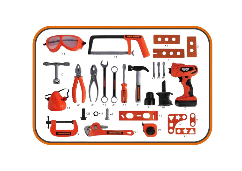 Mažojo meistro įrankių rinkinys dėžutėje