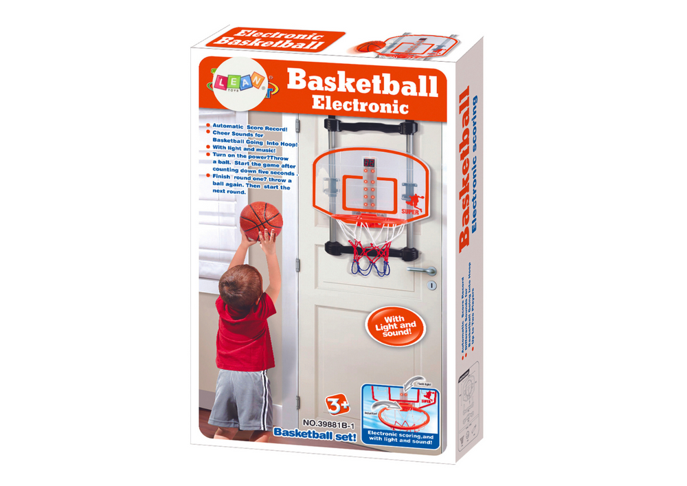 Pakabinama krepšinio lenta su lanku ir priedais vaikams