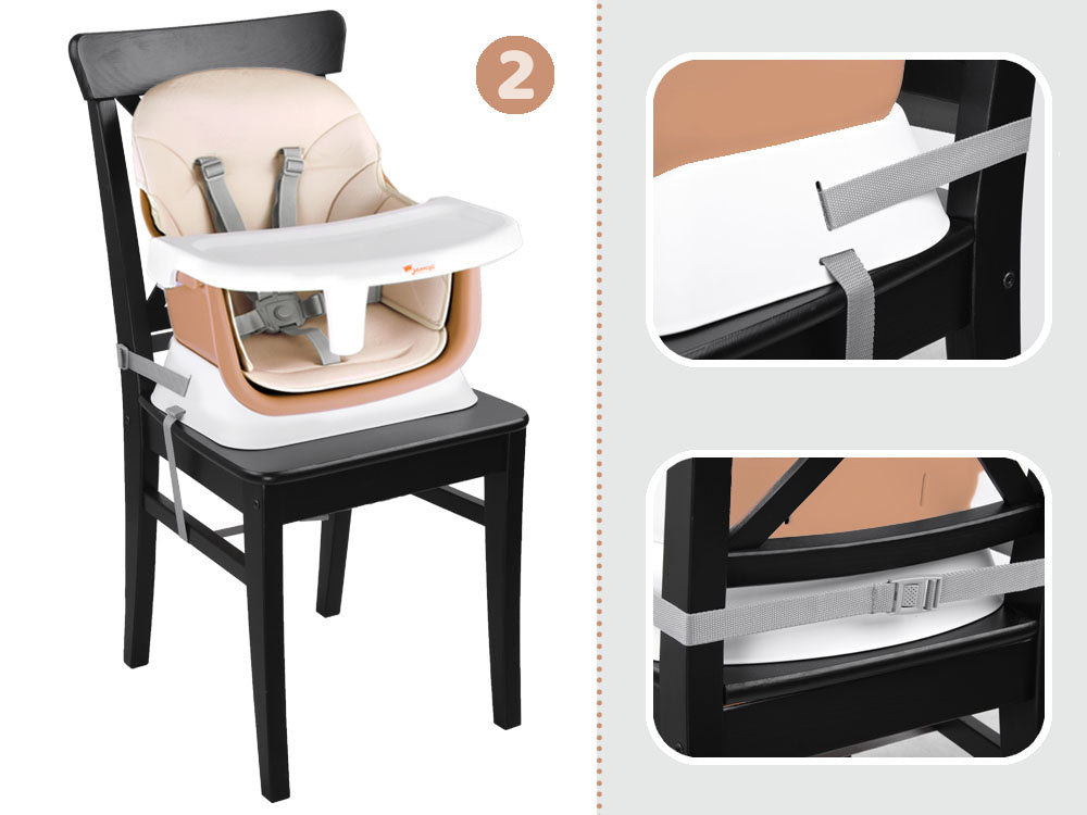 Maitinimo kėdutė vaikams 6in1, kreminė