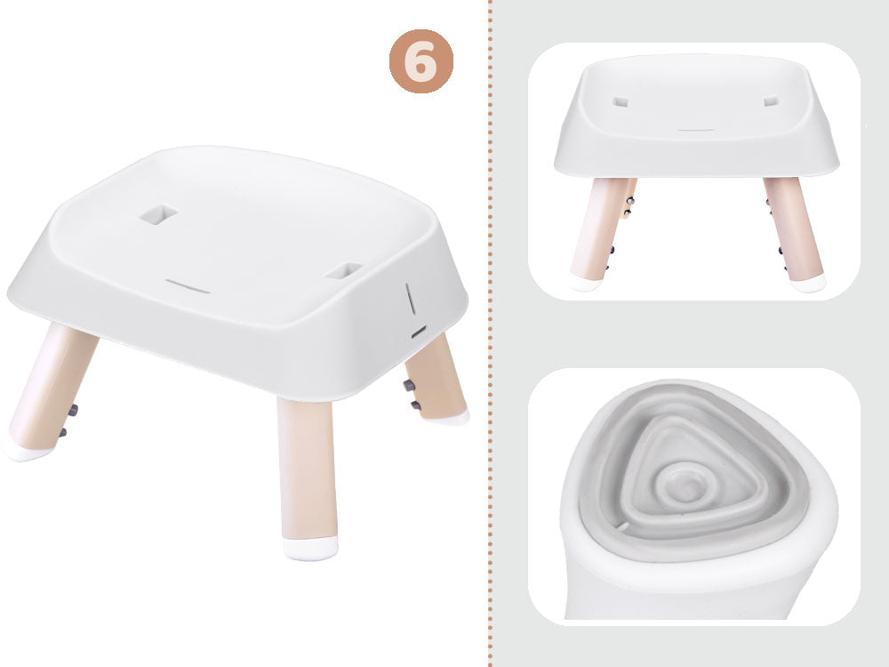 Maitinimo kėdutė vaikams 6in1, kreminė