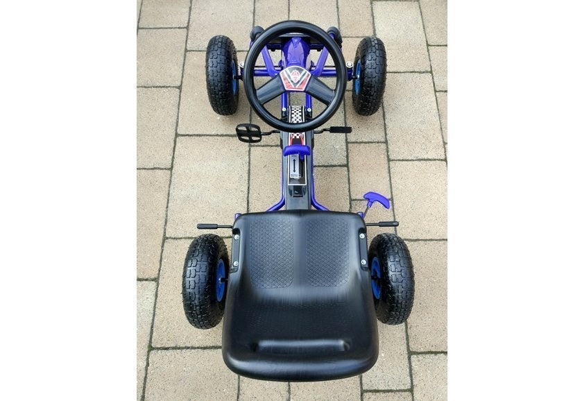 Vaikiškas velomobilis A-15 GO KART, mėlynas