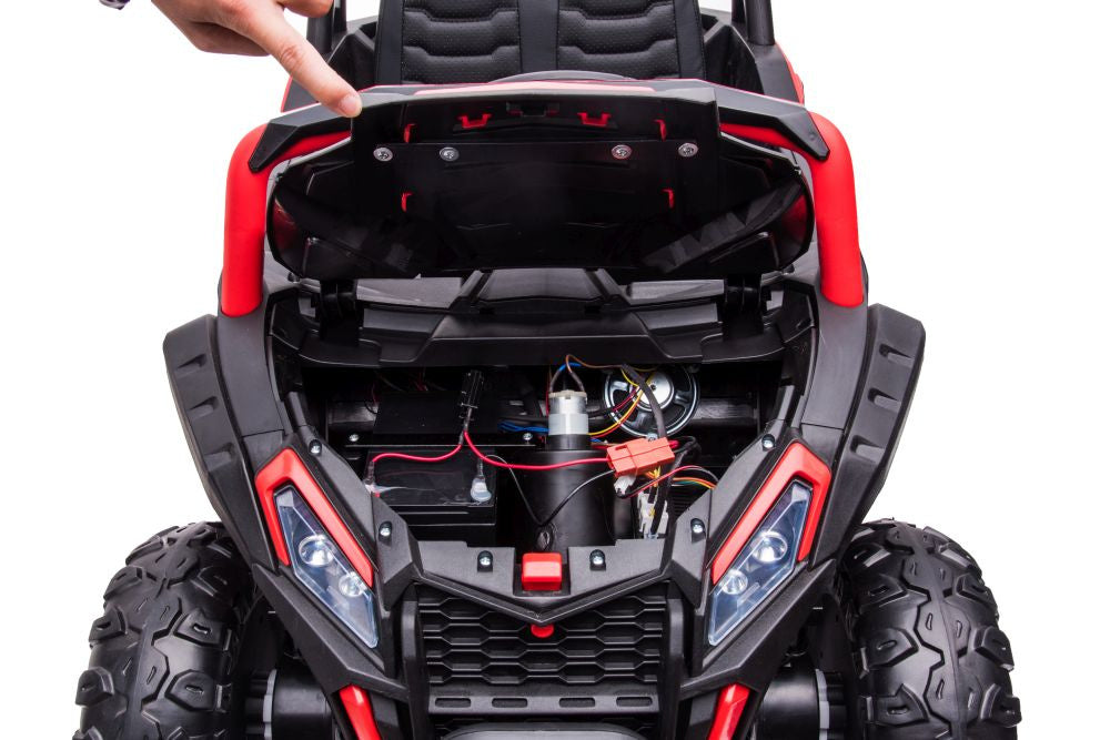 Vienvietis elektromobilis vaikams 4x4 YSA036, raudonas