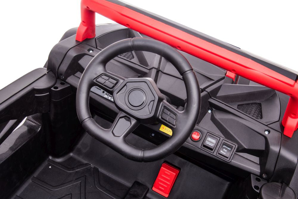 Vienvietis elektromobilis vaikams 4x4 YSA036, raudonas