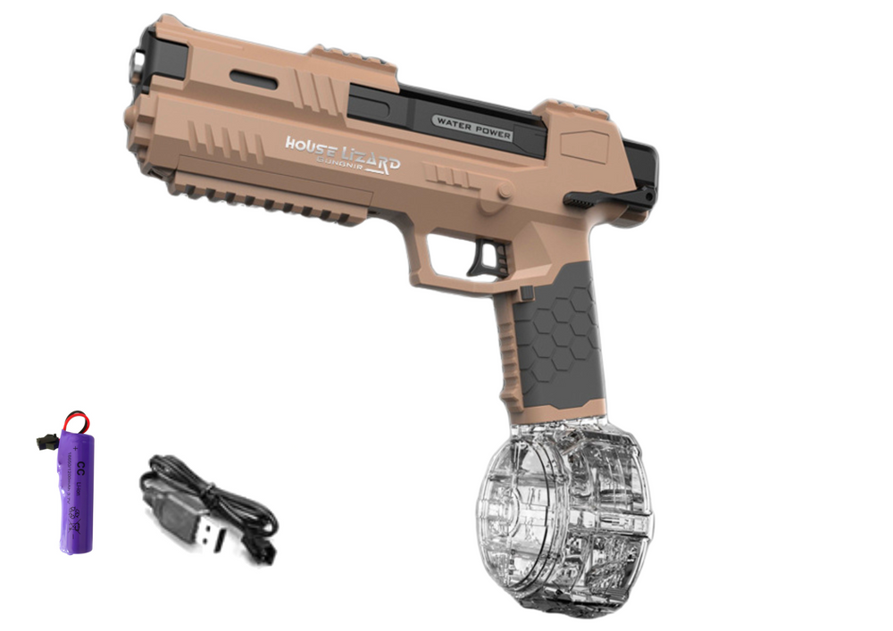 Įkraunamas vandens pistoletas, rudas