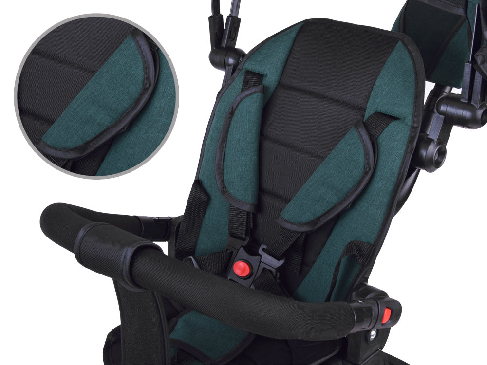 Vaikiškas triratukas su stogeliu 3in1 „Tiny Bike“