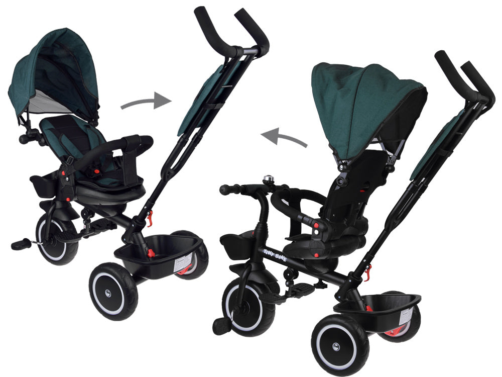 Vaikiškas triratukas su stogeliu 3in1 „Tiny Bike“