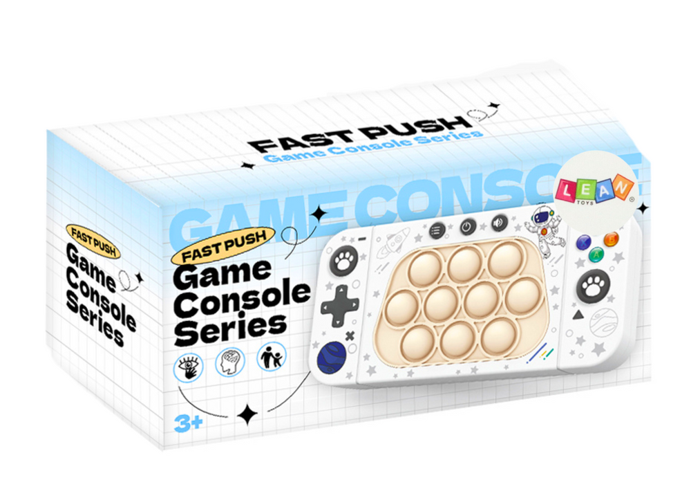 Arkadinė sensorinė konsolė „Pop It“, kreminė