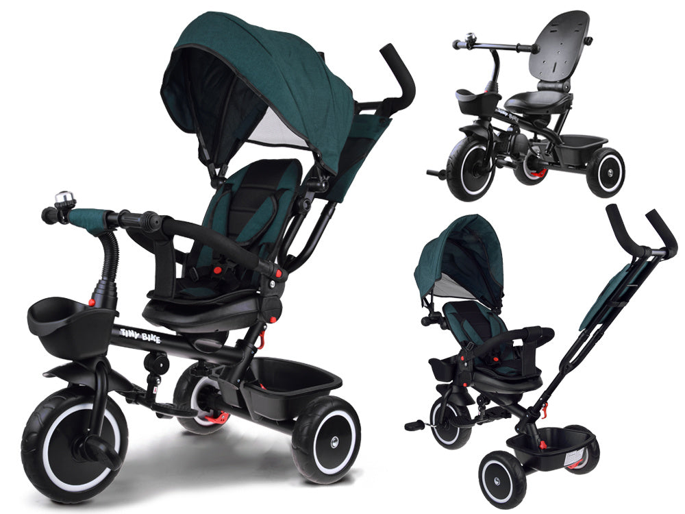 Vaikiškas triratukas su stogeliu 3in1 „Tiny Bike“