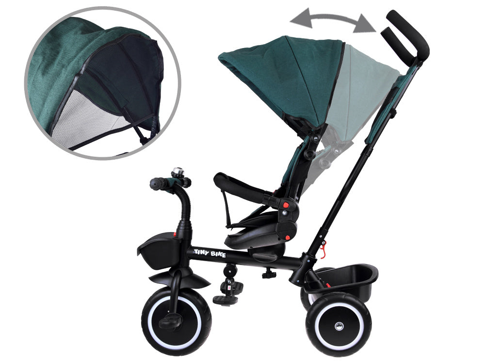 Vaikiškas triratukas su stogeliu 3in1 „Tiny Bike“