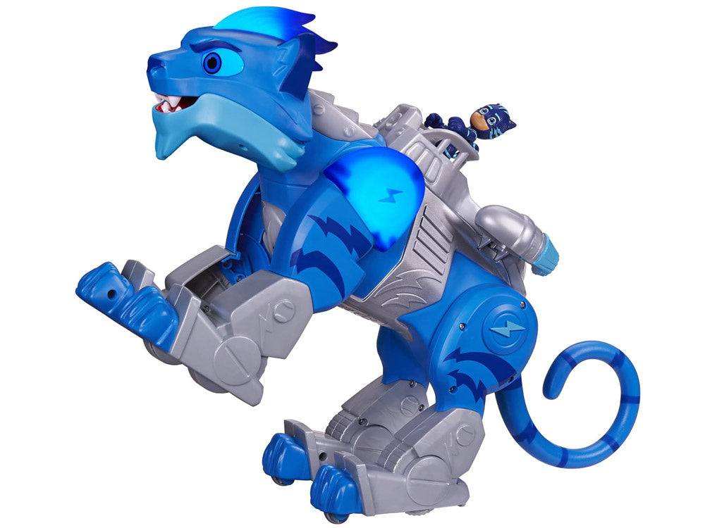 Interaktyvus katinas su garso ir šviesos efektais, mėlynas