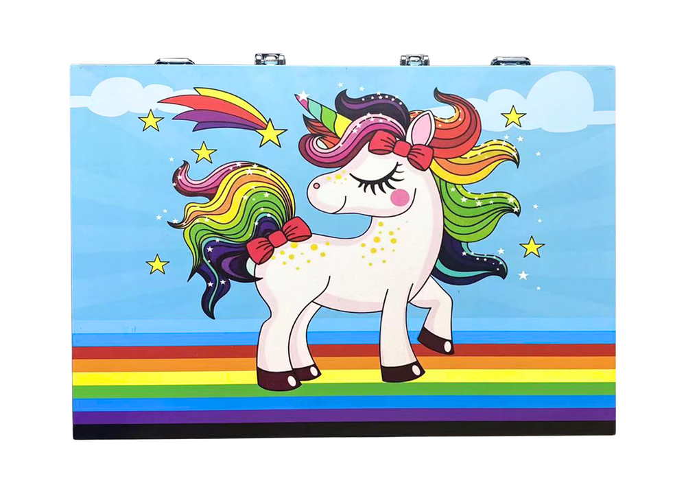 Didelis meno rinkinys lagamine su vienaragio motyvu 150 el.