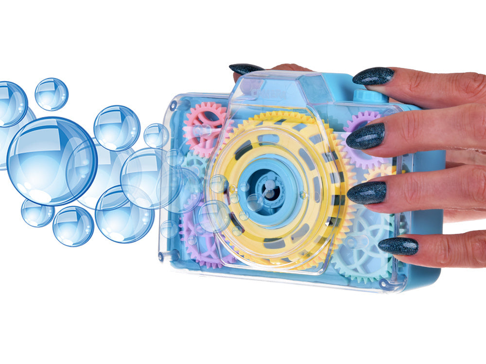 Muilo burbulų fotoaparatas, mėlynas