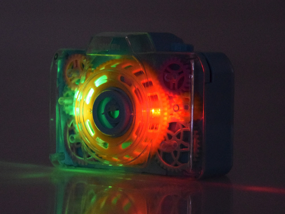 Muilo burbulų fotoaparatas, mėlynas