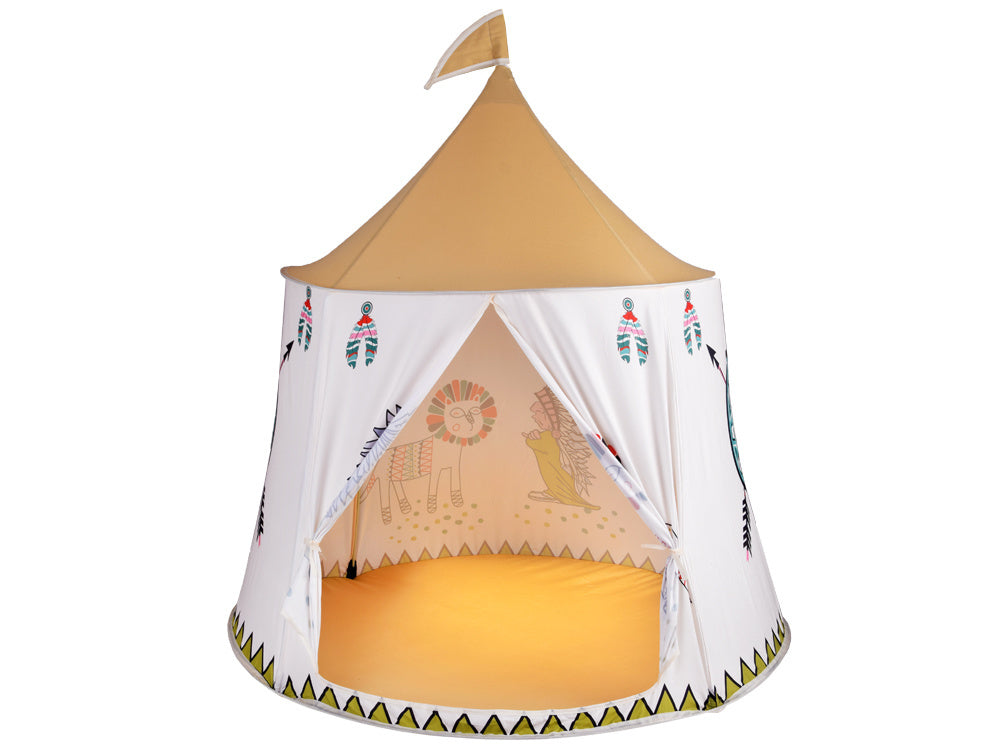 Apvali žaidimų palapinė vaikams indėnų Tipi
