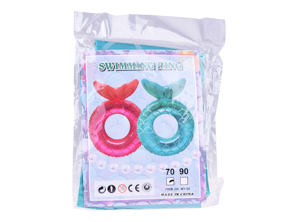 Vaikiškas pripučiamas plaukimo ratas su peleku, mėlynas