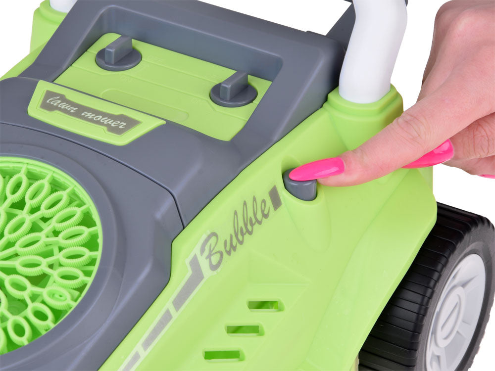 Muilo burbulų žoliapjovė su garso efektais, žalia