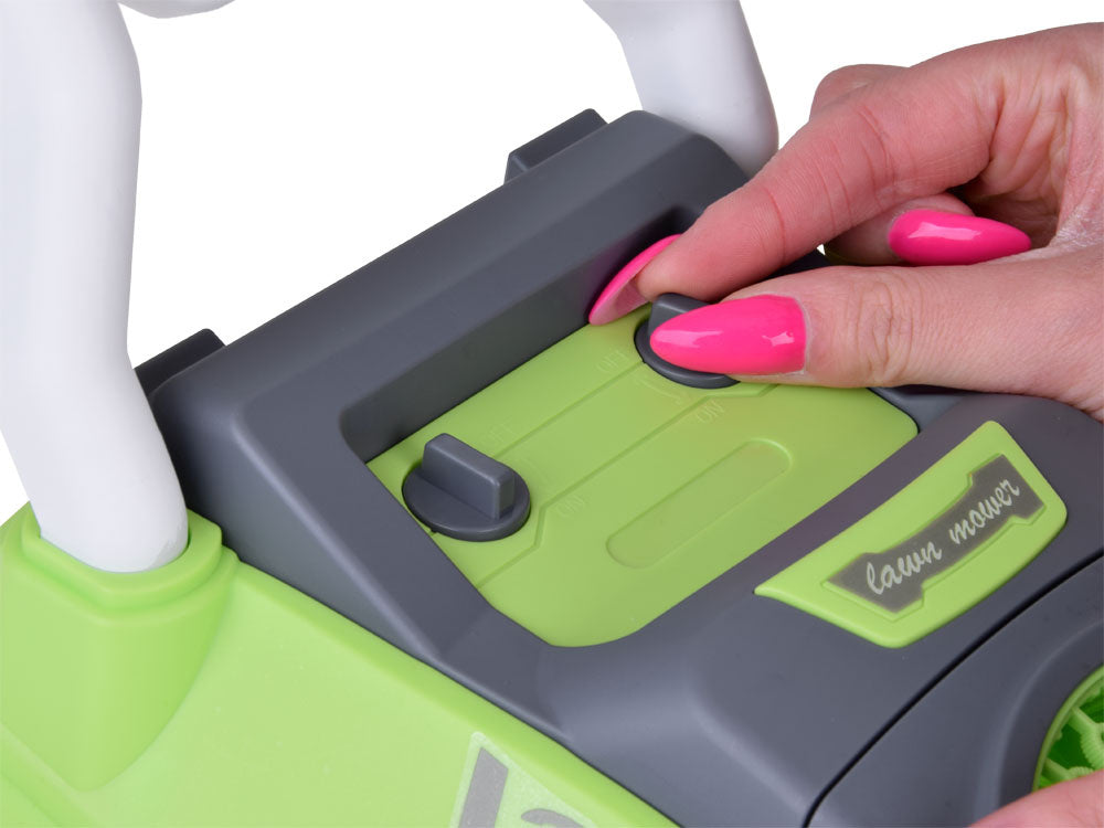 Muilo burbulų žoliapjovė su garso efektais, žalia