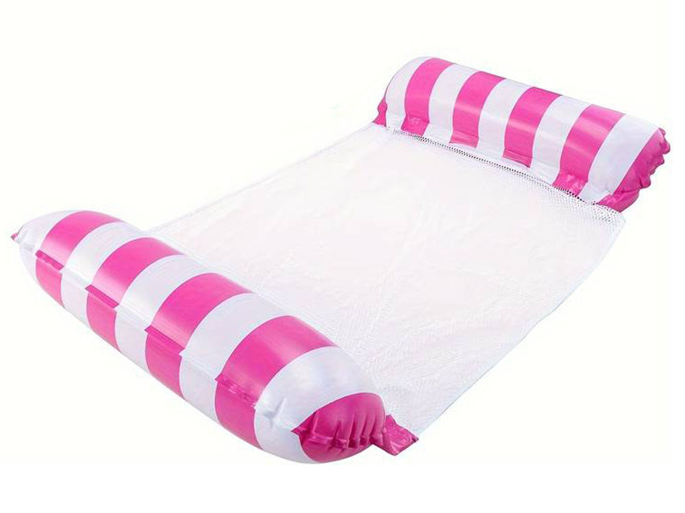 Pripučiamas plaukimo čiužinys - hamakas, rožinis