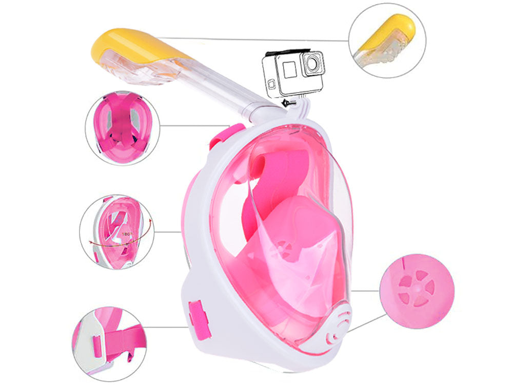 Nardymo kaukė vaikams S/M, rožinė