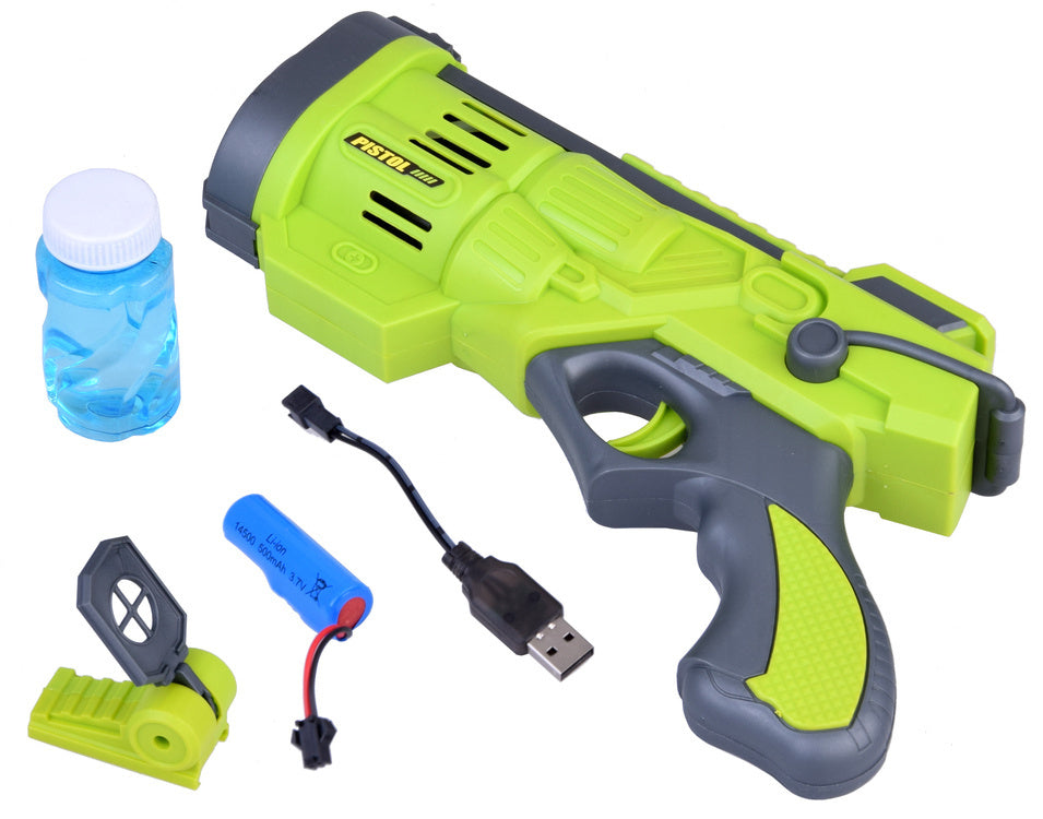 Įkraunamas muilo burbulų pistoletas, oranžinis