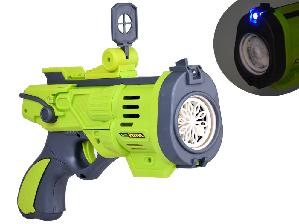 Įkraunamas muilo burbulų pistoletas, oranžinis