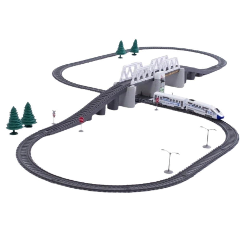 Elektrinio traukinio su bėgiais rinkinys vaikams 366cm