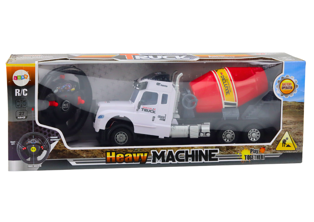 Nuotoliniu būdu valdomas betono maišyklės automobilis su garso ir šviesos efektais