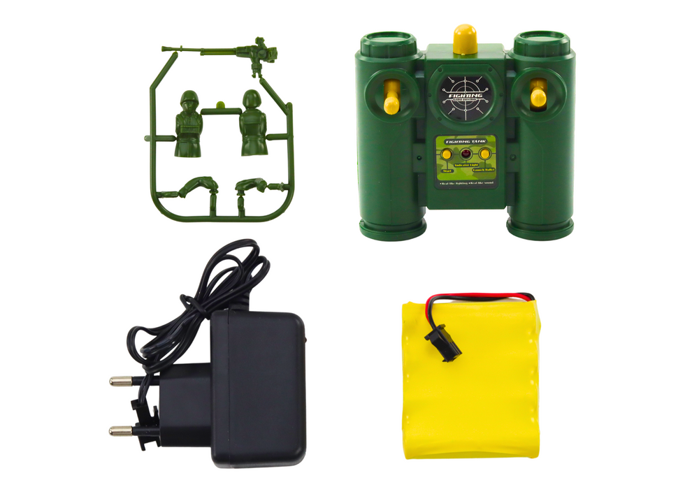 Nuotoliniu būdu valdomas karinis tankas 1:28, žalias