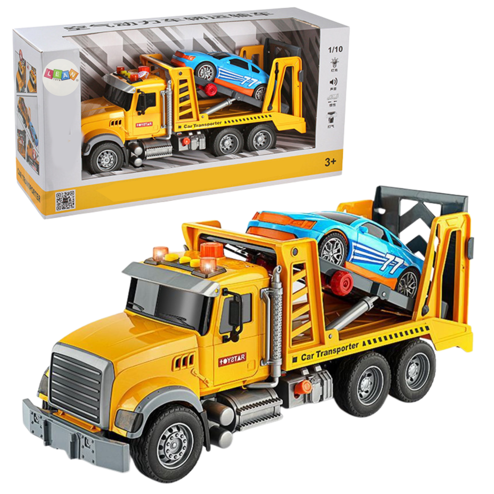 Žaislinis tralas su automobiliu 2in1