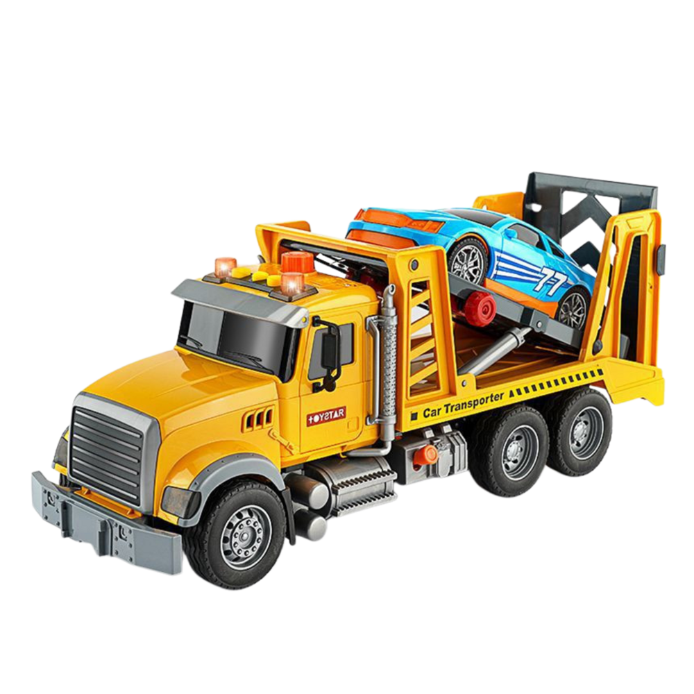 Žaislinis tralas su automobiliu 2in1