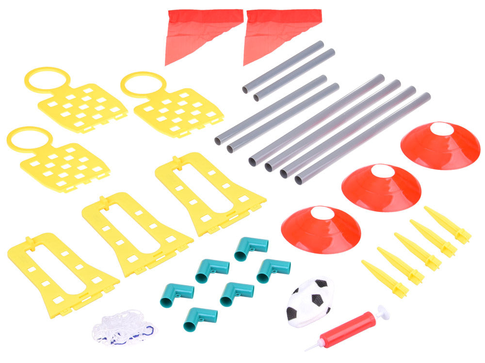 Futbolo rinkinys vaikams su priedais, pilkas