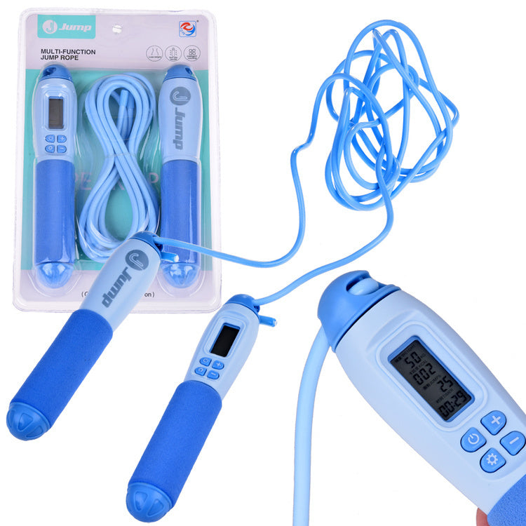 Šokinėjimo šokdynė su skaitikliu, mėlyna