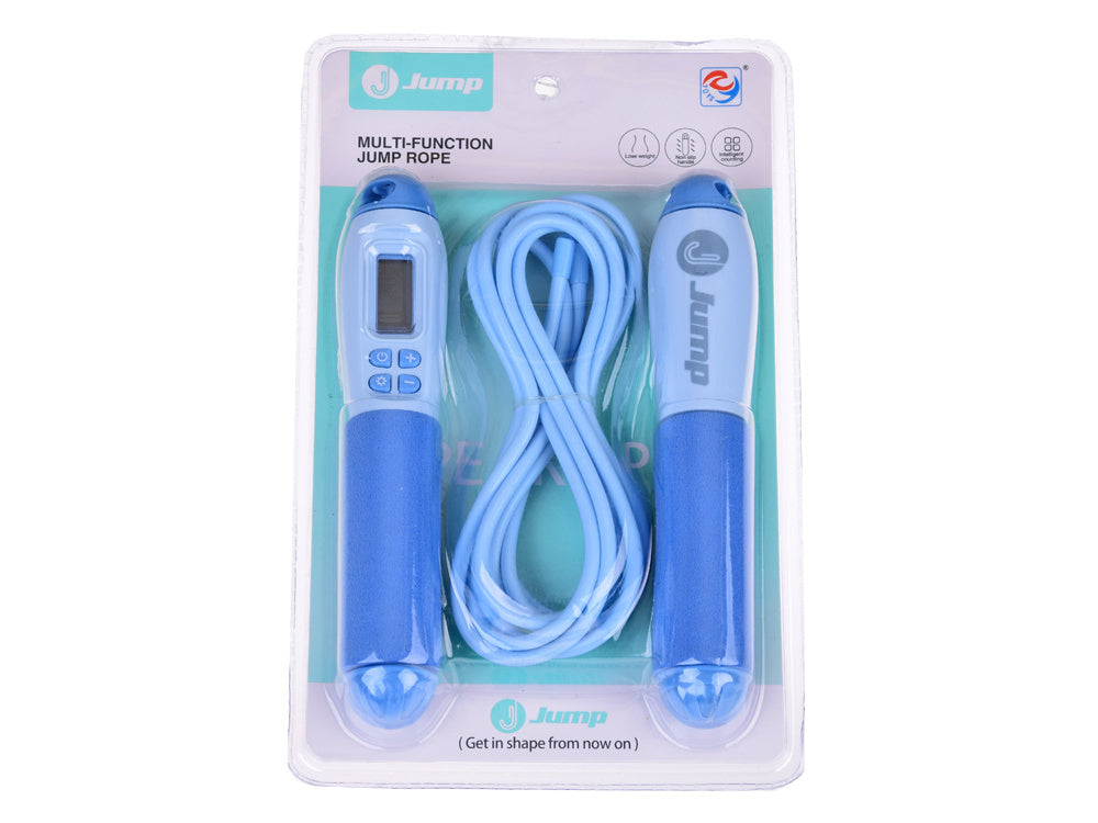 Šokinėjimo šokdynė su skaitikliu, mėlyna