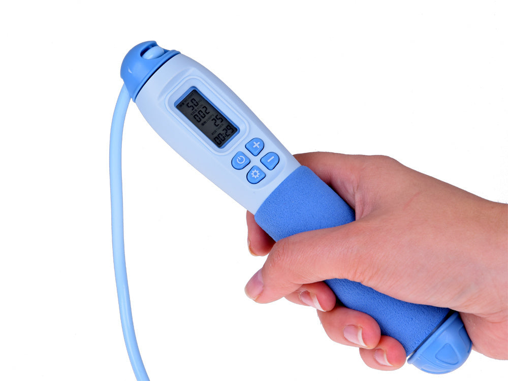 Šokinėjimo šokdynė su skaitikliu, mėlyna