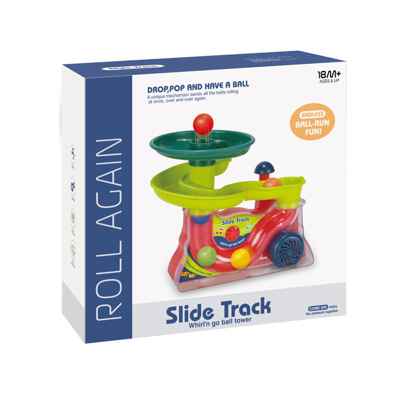 Interaktyvus kamuoliukų fontanas su garso efektais