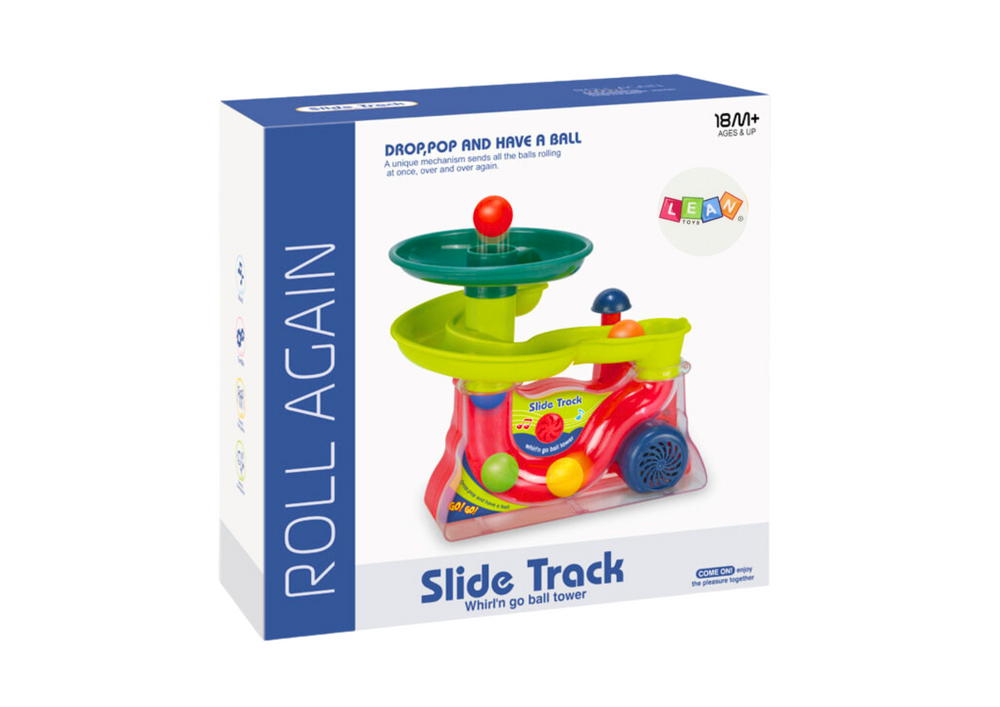 Žaislinis kamuoliukų kalnelis su fontanu ir garso efektais