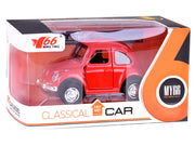Žaislinis metalinis automobilis VV vabalas, raudonas
