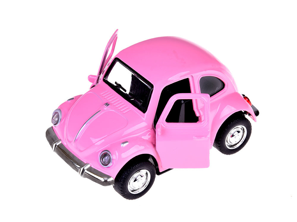 Metalinis automobilis su šviesos ir garso efektais, rožinis