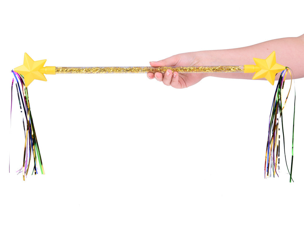 Gimnastikos lazdelė su juostelėmis